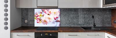 Kitchen splashback Cherry blossoms