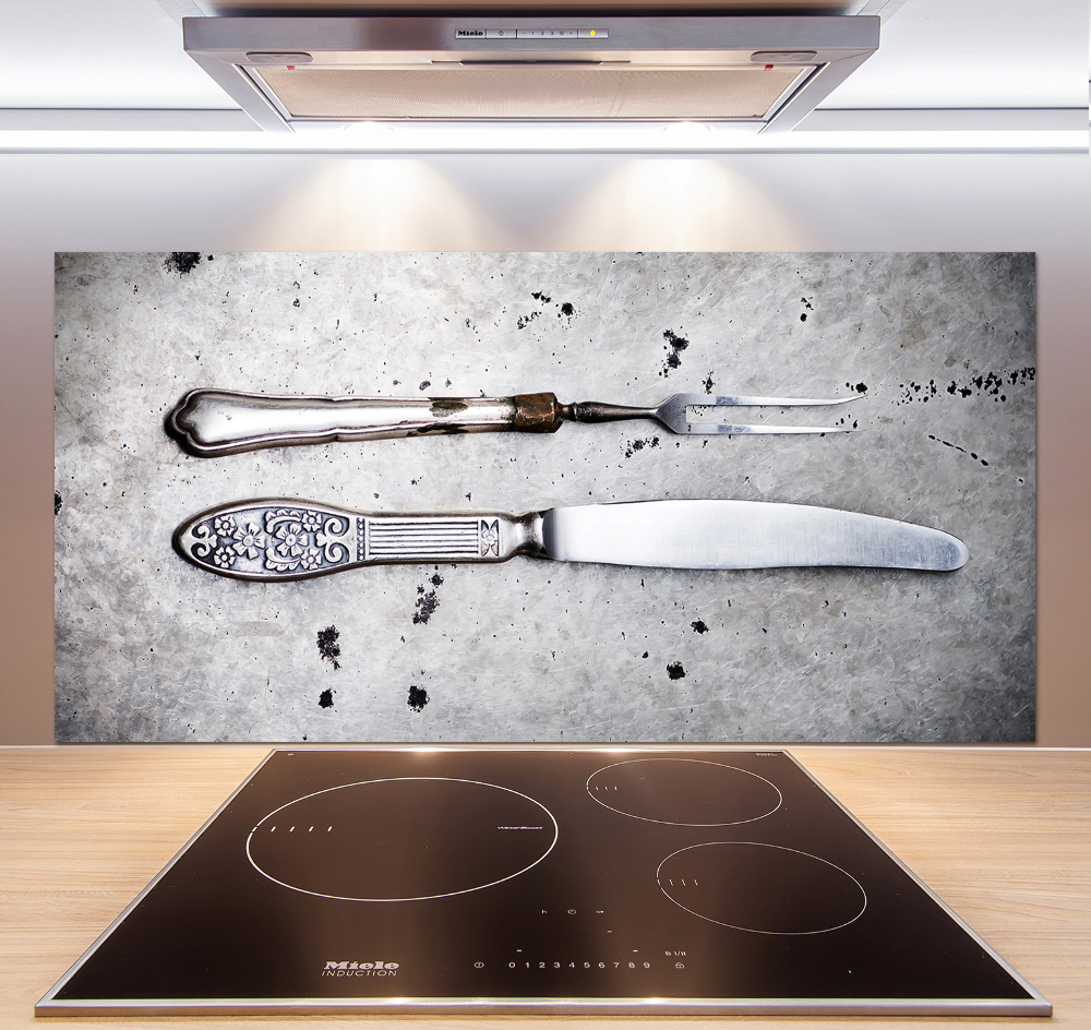 Cooker splashback Cutlery