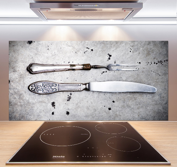 Cooker splashback Cutlery