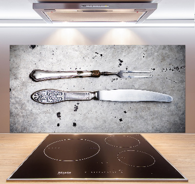 Cooker splashback Cutlery