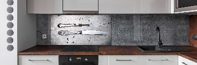 Cooker splashback Cutlery