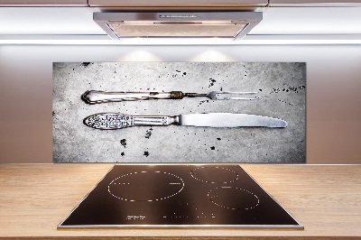 Cooker splashback Cutlery