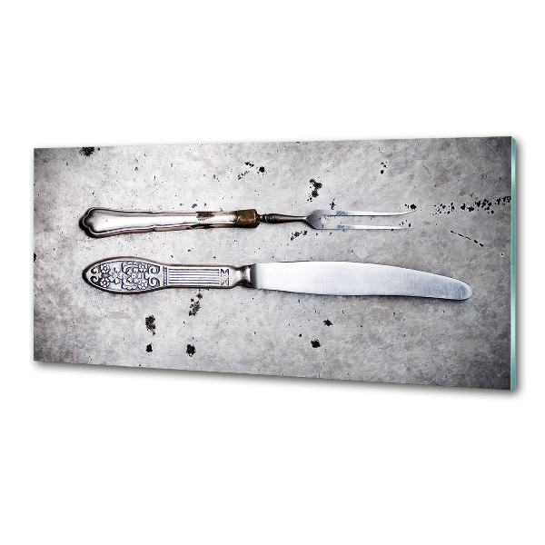 Cooker splashback Cutlery