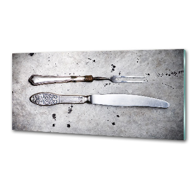 Cooker splashback Cutlery