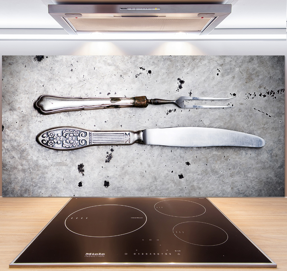 Cooker splashback Cutlery