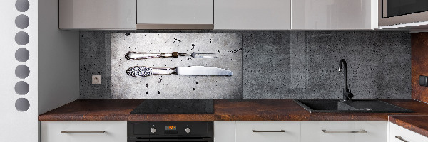 Cooker splashback Cutlery