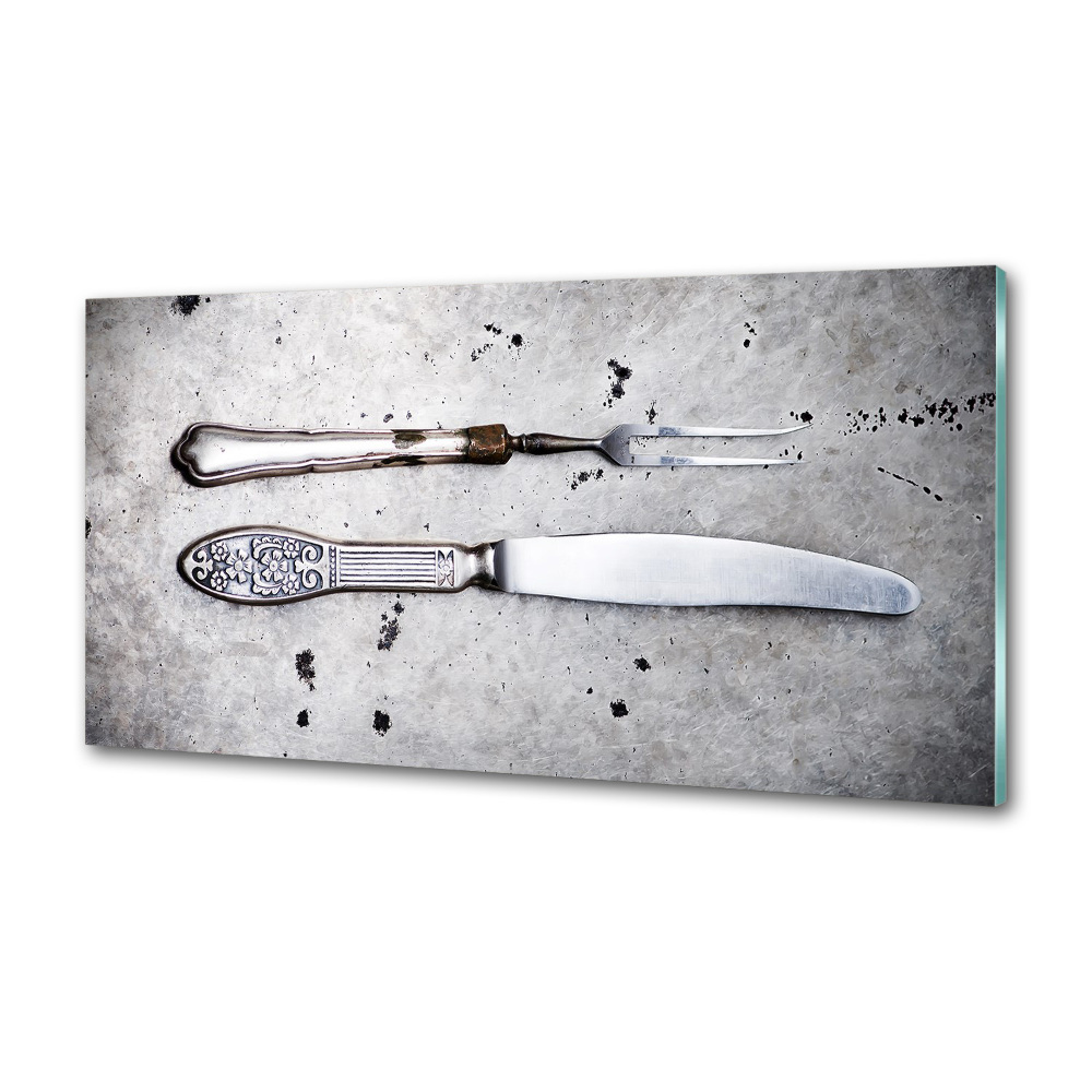 Cooker splashback Cutlery