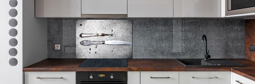 Cooker splashback Cutlery