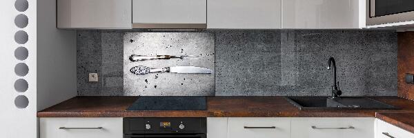 Cooker splashback Cutlery