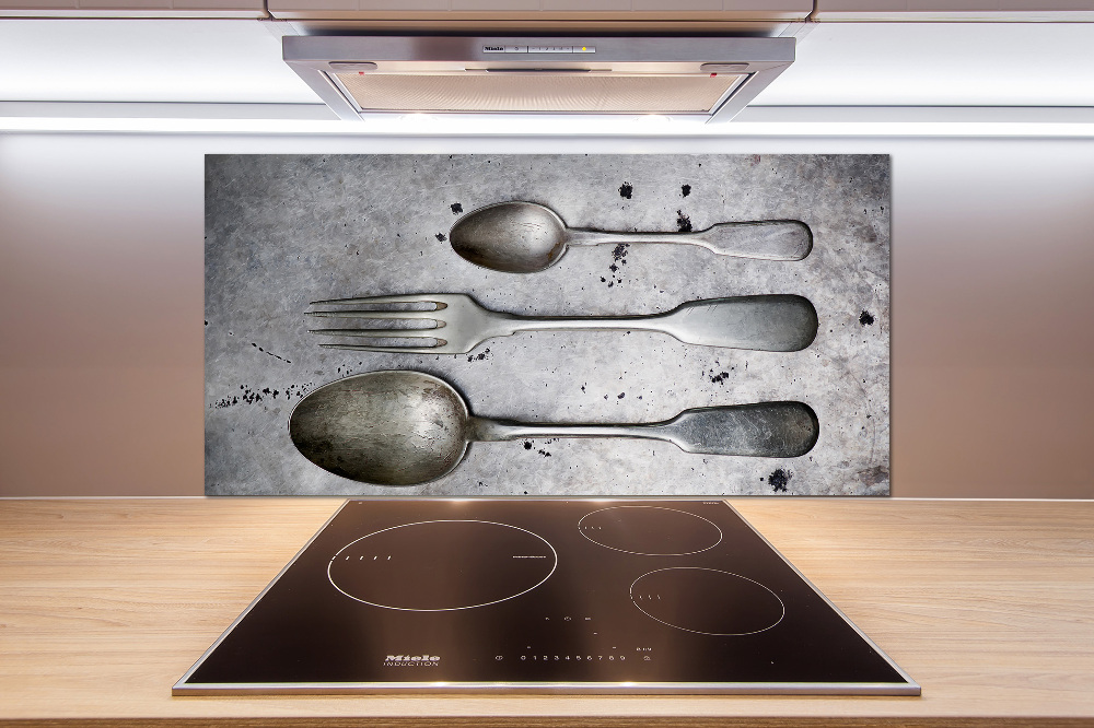 Cooker splashback Cutlery