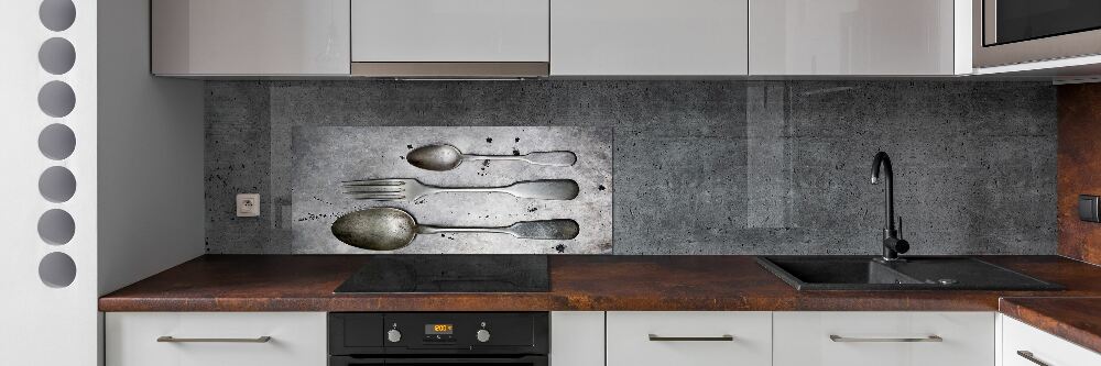 Cooker splashback Cutlery