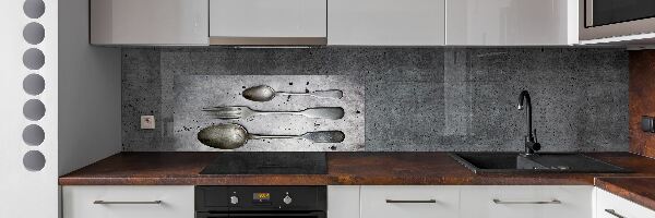 Cooker splashback Cutlery