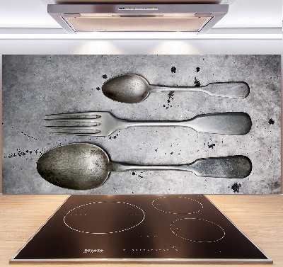 Cooker splashback Cutlery