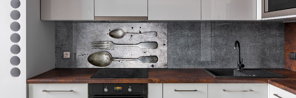 Cooker splashback Cutlery