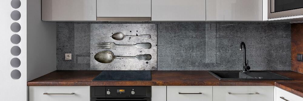 Cooker splashback Cutlery