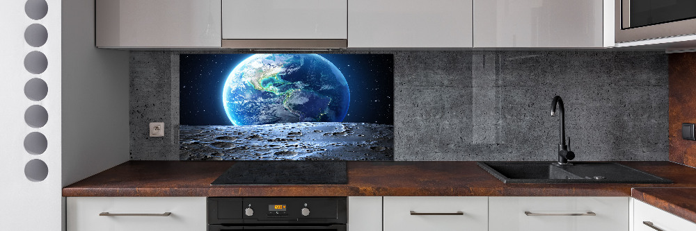 Cooker splashback Planet Earth