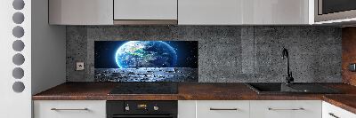 Cooker splashback Planet Earth