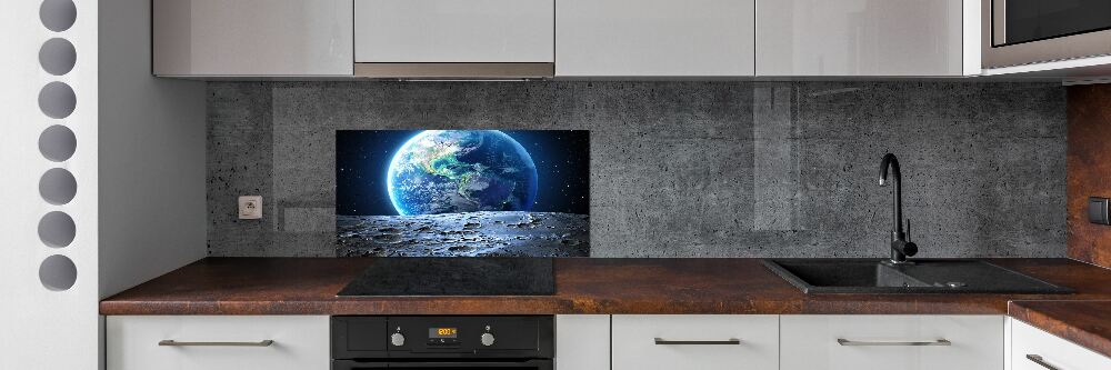 Cooker splashback Planet Earth