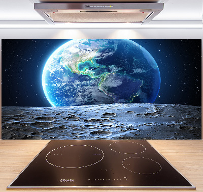 Cooker splashback Planet Earth