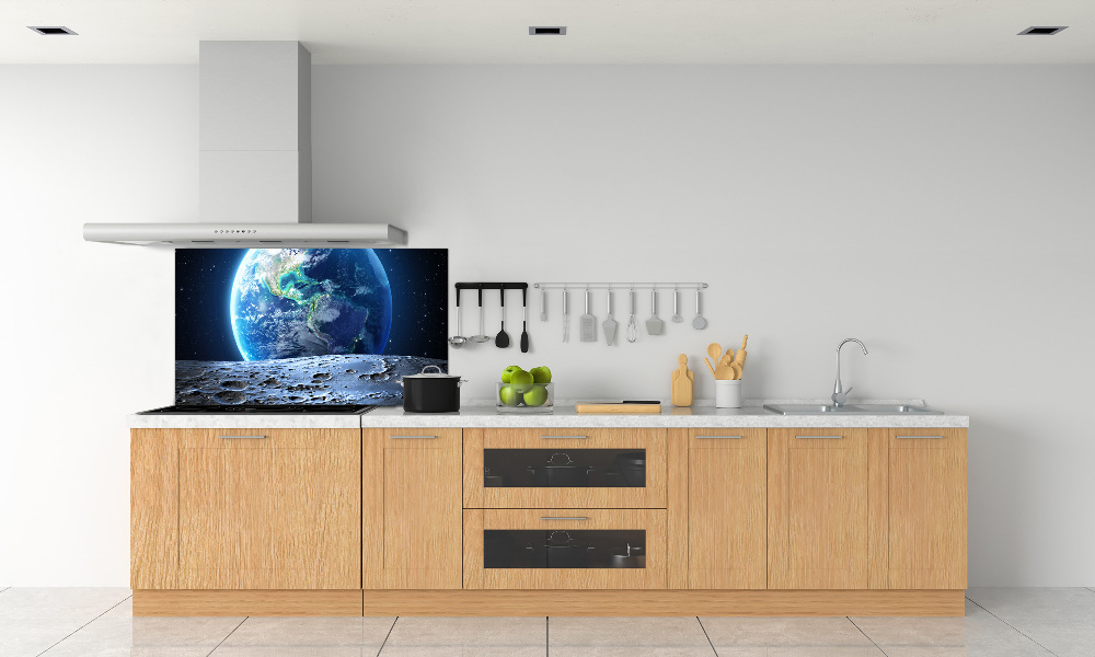 Cooker splashback Planet Earth