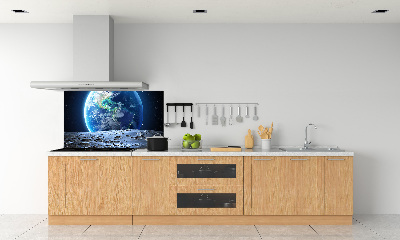 Cooker splashback Planet Earth