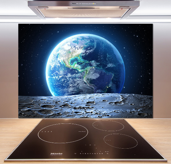 Cooker splashback Planet Earth