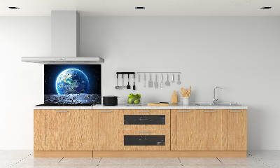 Cooker splashback Planet Earth