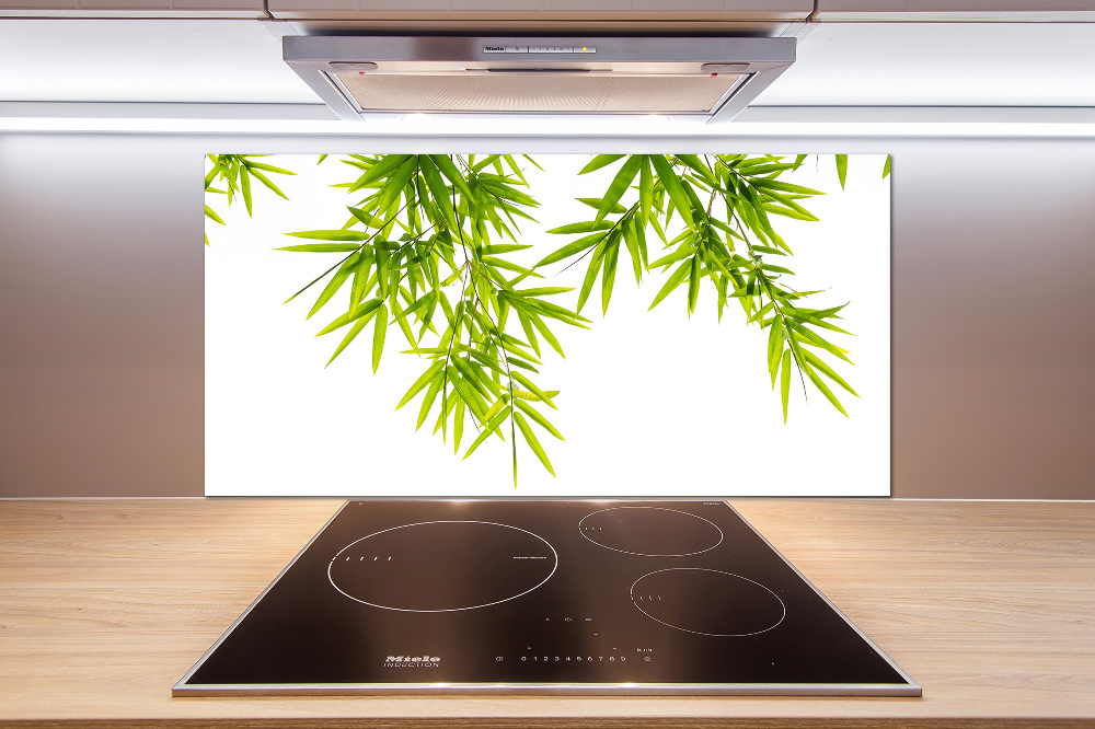 Kitchen splashback Bamboo leaves