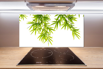 Kitchen splashback Bamboo leaves