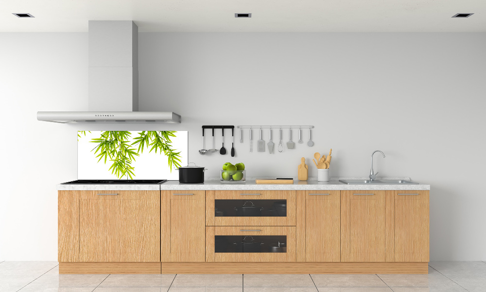 Kitchen splashback Bamboo leaves