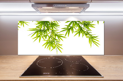 Kitchen splashback Bamboo leaves