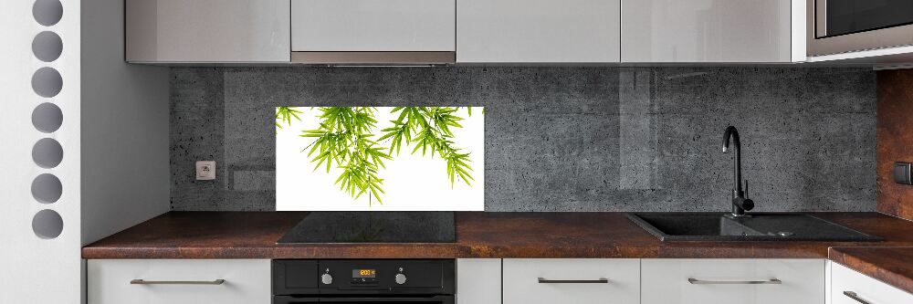 Kitchen splashback Bamboo leaves