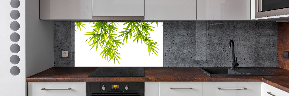 Kitchen splashback Bamboo leaves