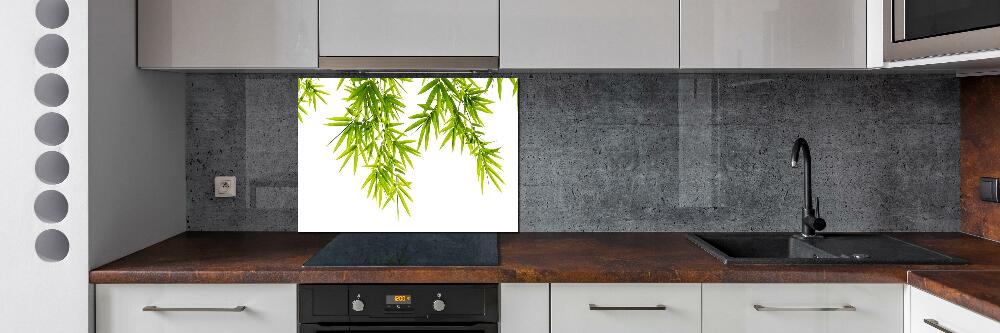 Kitchen splashback Bamboo leaves