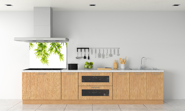 Kitchen splashback Bamboo leaves