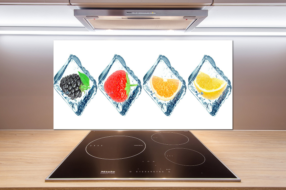 Cooker splashback Fruit in cubes