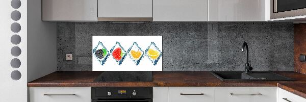 Cooker splashback Fruit in cubes