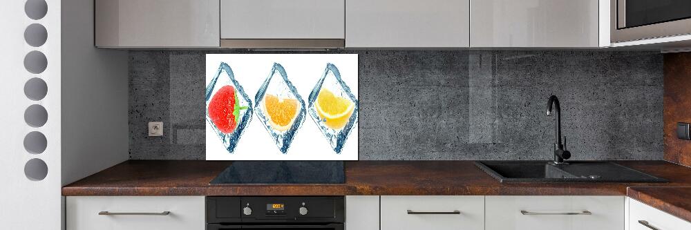 Cooker splashback Fruit in cubes