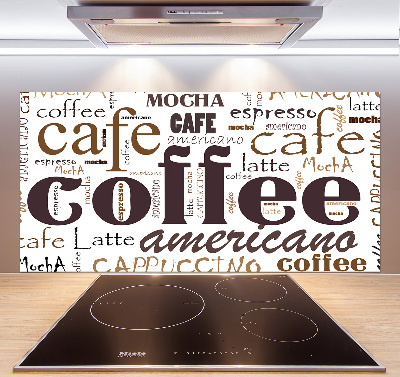 Cooker splashback Coffee