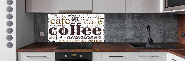 Cooker splashback Coffee