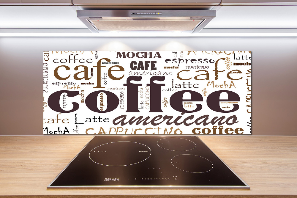 Cooker splashback Coffee