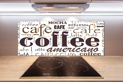 Cooker splashback Coffee