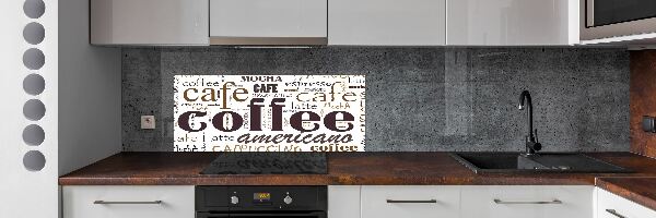 Cooker splashback Coffee