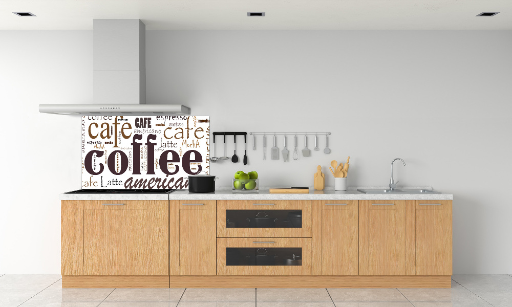 Cooker splashback Coffee