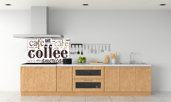 Cooker splashback Coffee