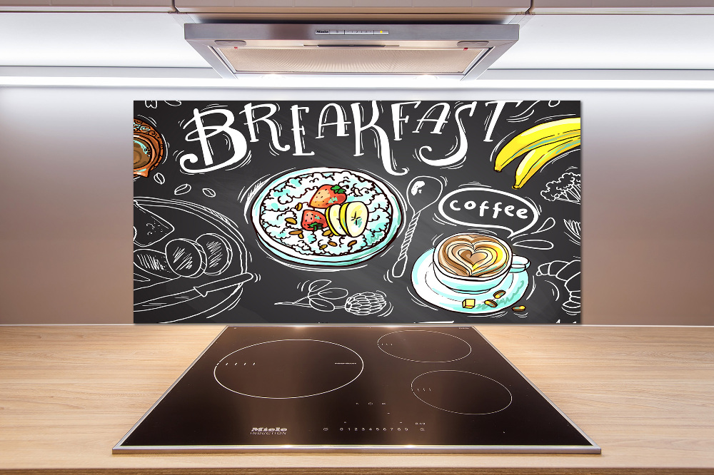 Cooker splashback Breakfast