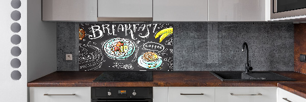 Cooker splashback Breakfast