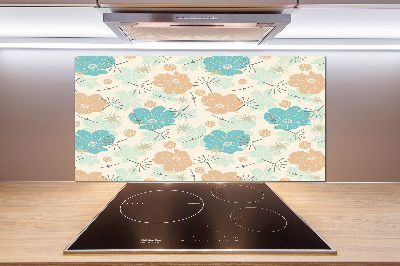 Cooker splashback Floral pattern