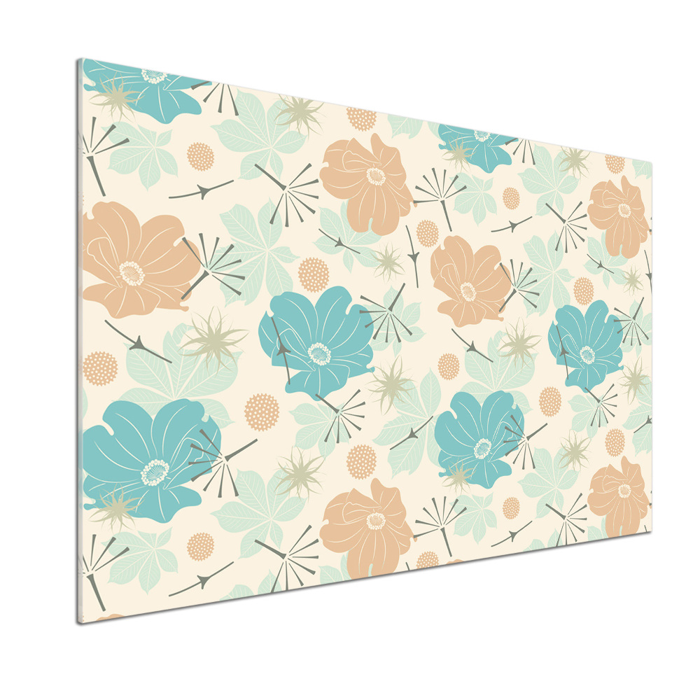 Cooker splashback Floral pattern