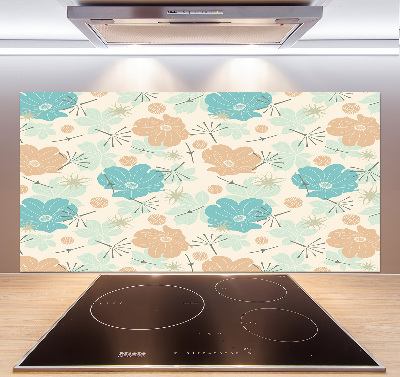 Cooker splashback Floral pattern